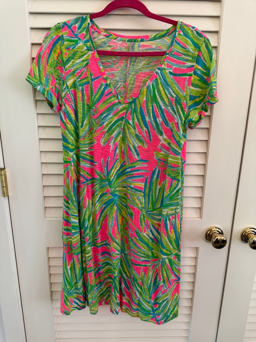 Lilly Pulitzer Pink, Green & Blue Tropical Mini Dress